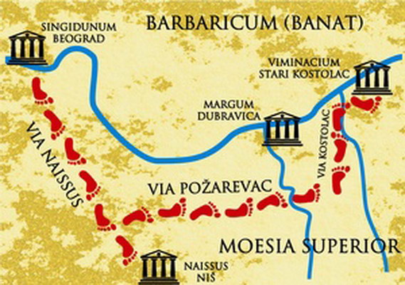 viminacijum mapa ISTN   Cudesna Srbija viminacijum mapa